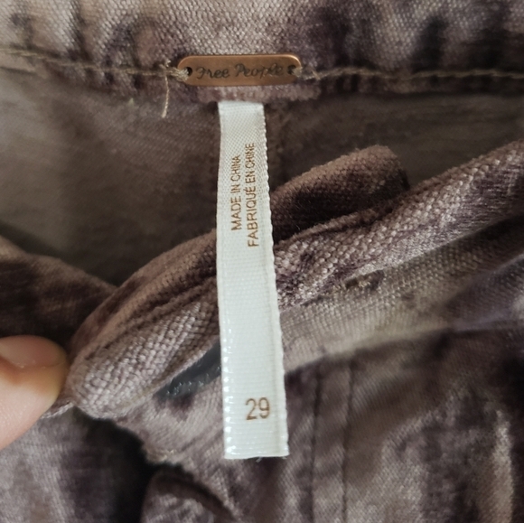 NWT Free People Velvet Crop Flare, Size 29 - Picture 5 of 16